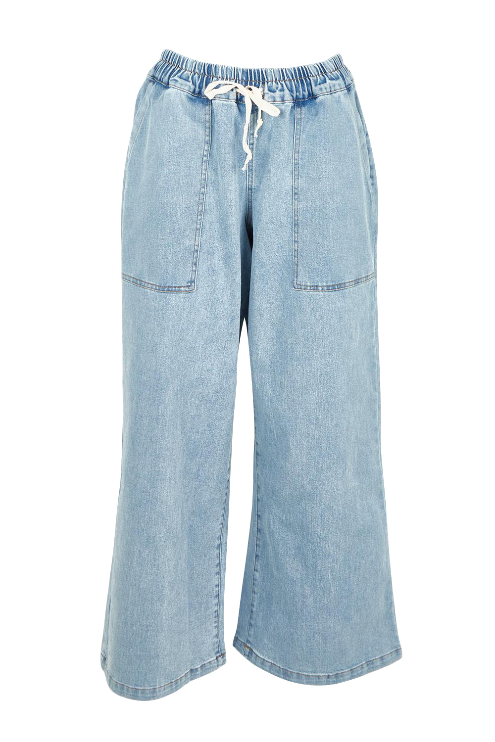 Product shot of the Quinn Stretch Jogger in colour Lightblue (Blue), from the front