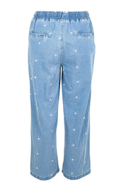 Product shot of the Star Denim Jogger – Denimstar in colour Denimstar, from the back