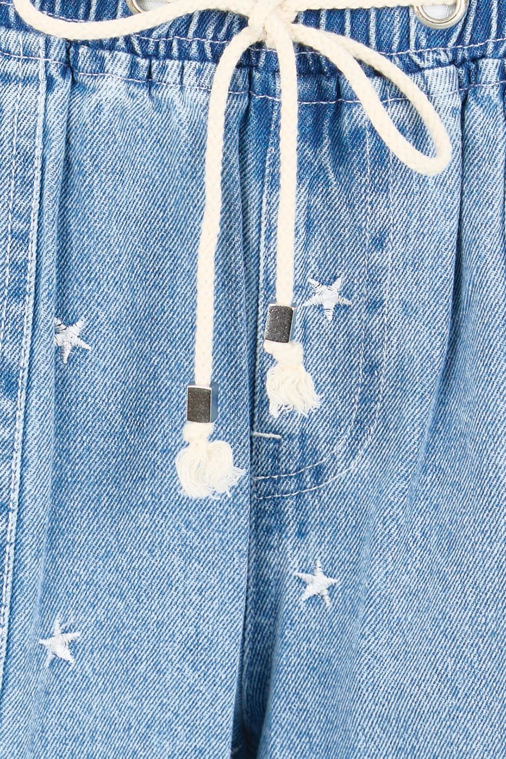 Product shot of the Star Denim Jogger – Denimstar in colour Denimstar, showing detail