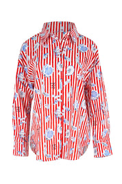 Product shot of the Amalfi Cotton Shirt – Amalfi in colour Amalfi, from the front