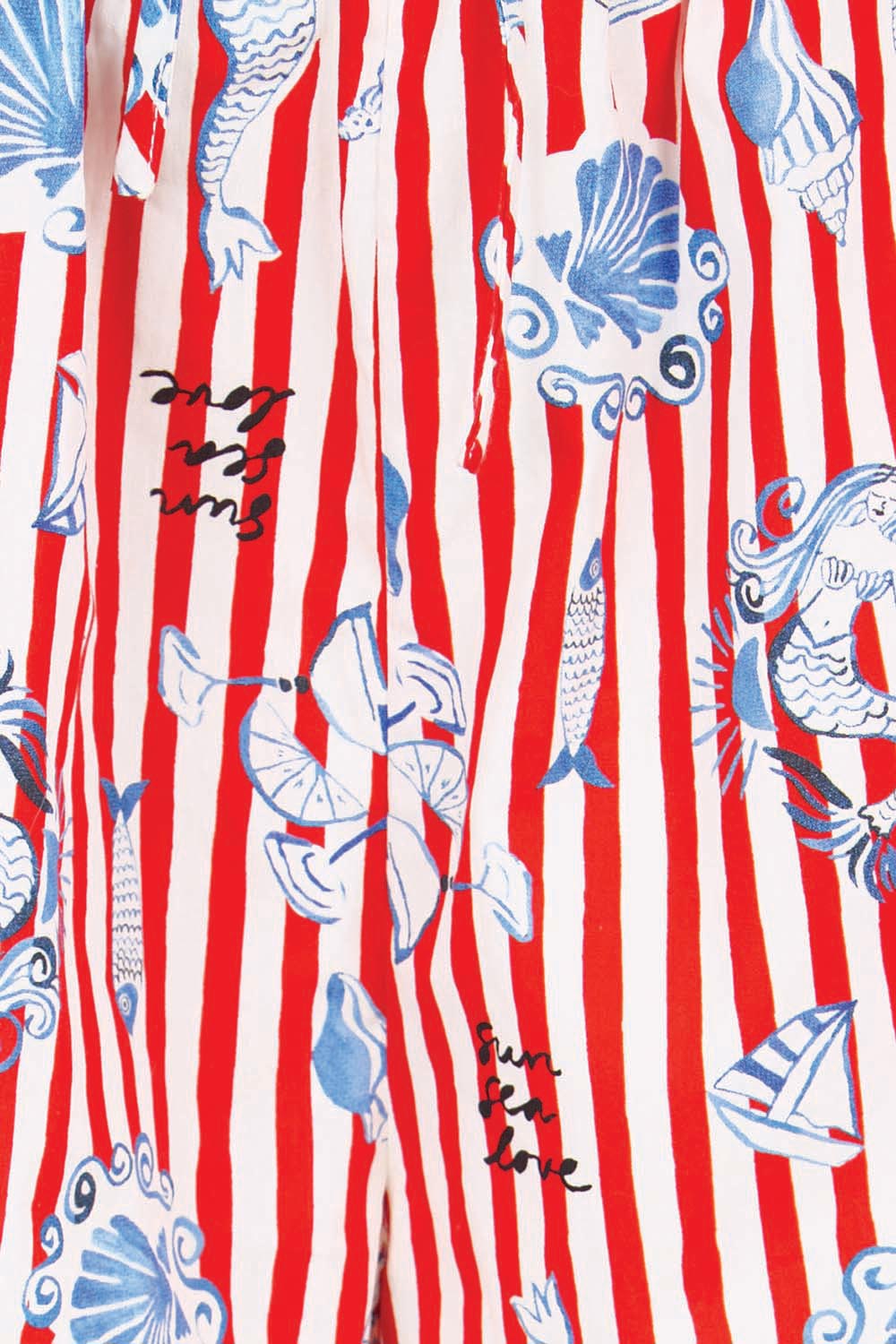 Product shot of the Amalfi Short – Amalfi in colour Amalfi, showing detail