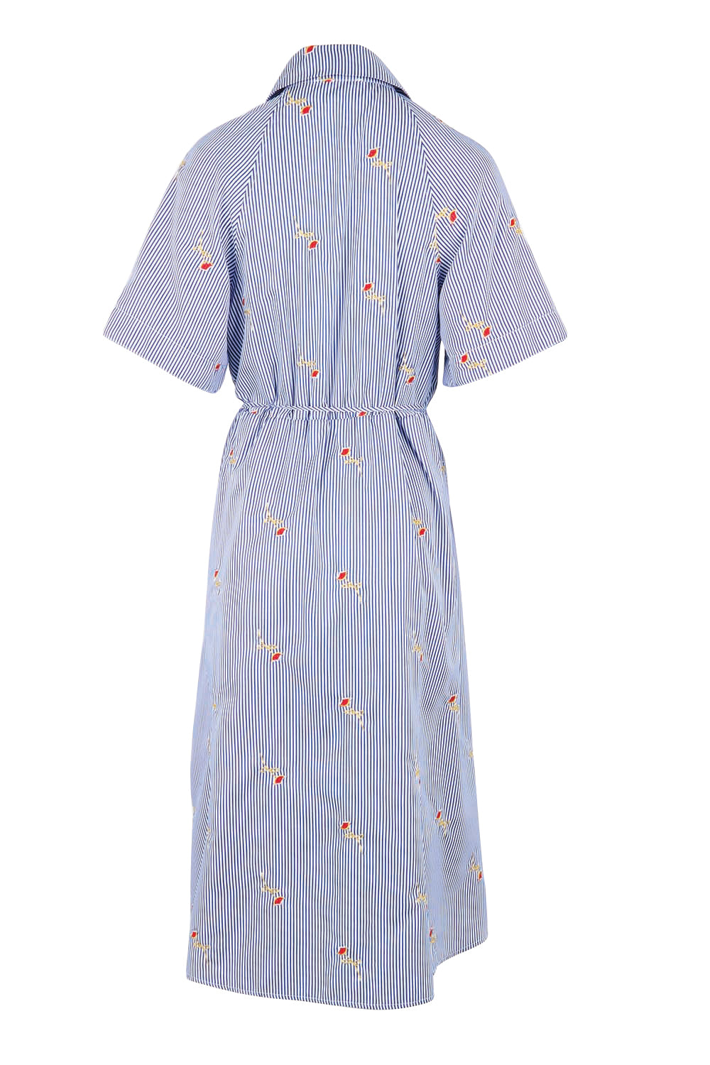 Product shot of the Shelley Shirt Dress – Stripe in colour Stripe, from the back