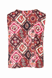Product shot of the Coco Shell Tank – Coco in colour Coco, from the back