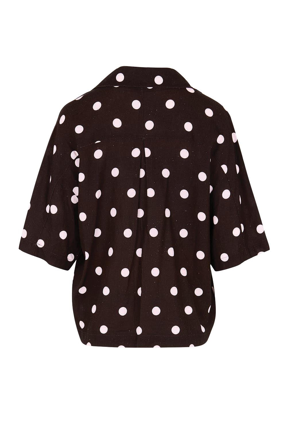 Product shot of the Sable Shirt – Pinkchoc in colour Pinkchoc, from the back