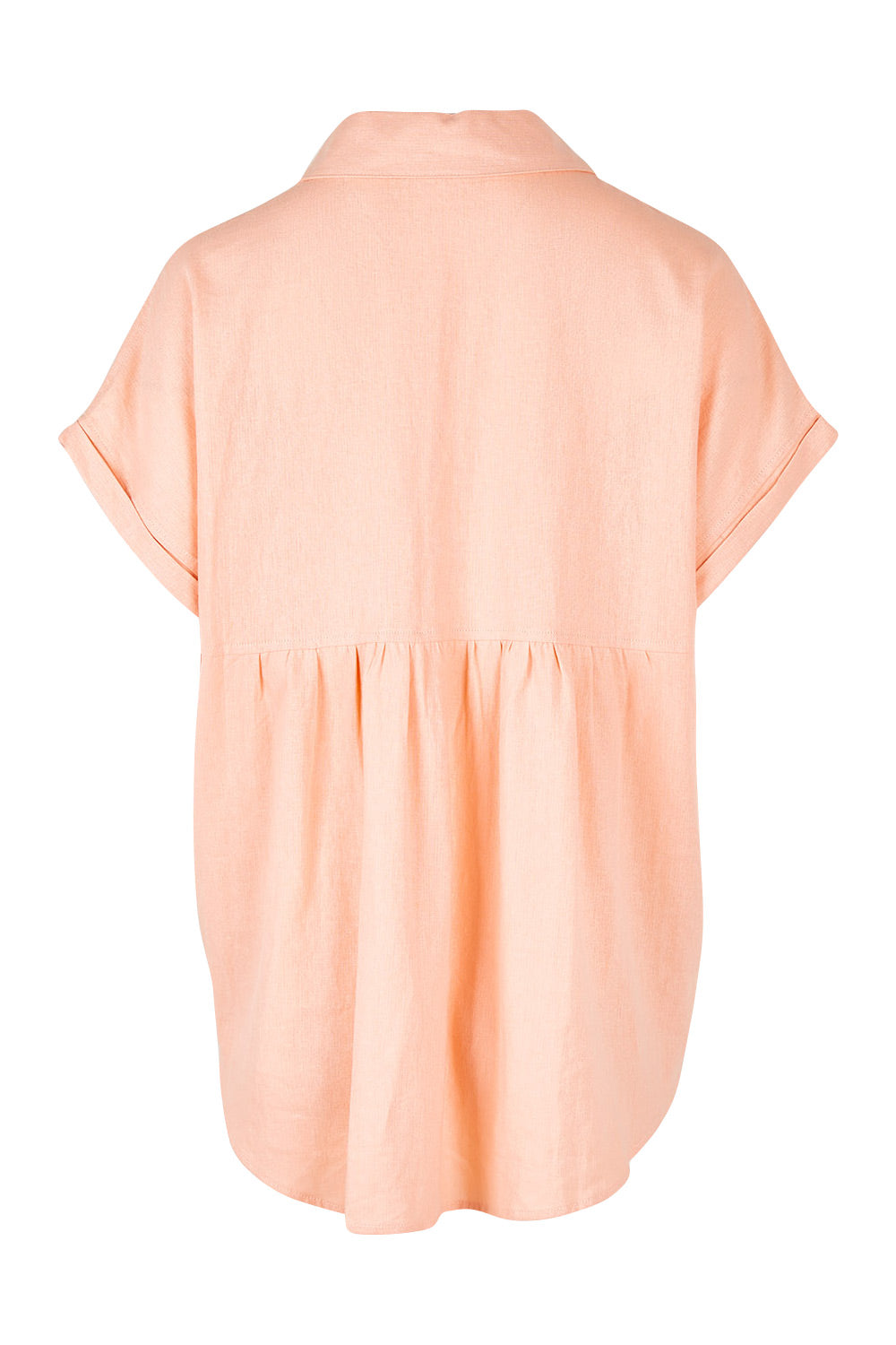 Product shot of the Robin Shirt in colour Granita (Pink), from the back