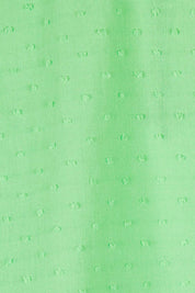 Product shot of the Dana Top in colour Celery (Green), detail