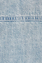 Product shot of the Hudson Denim Jacket in colour Vintage (Blue), detail