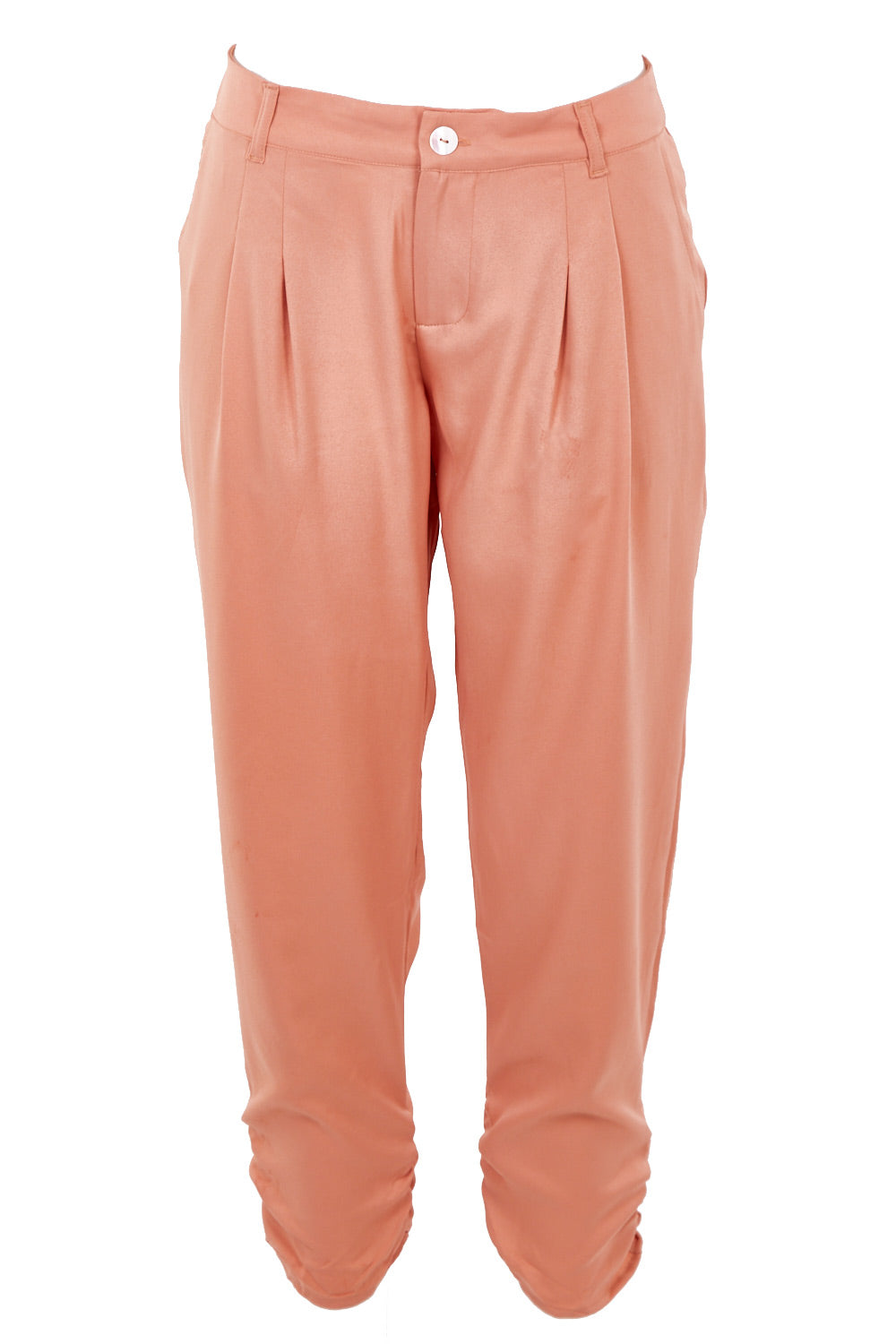 Product shot of The Best Seller Pant in colour Clay (Pink), from the front