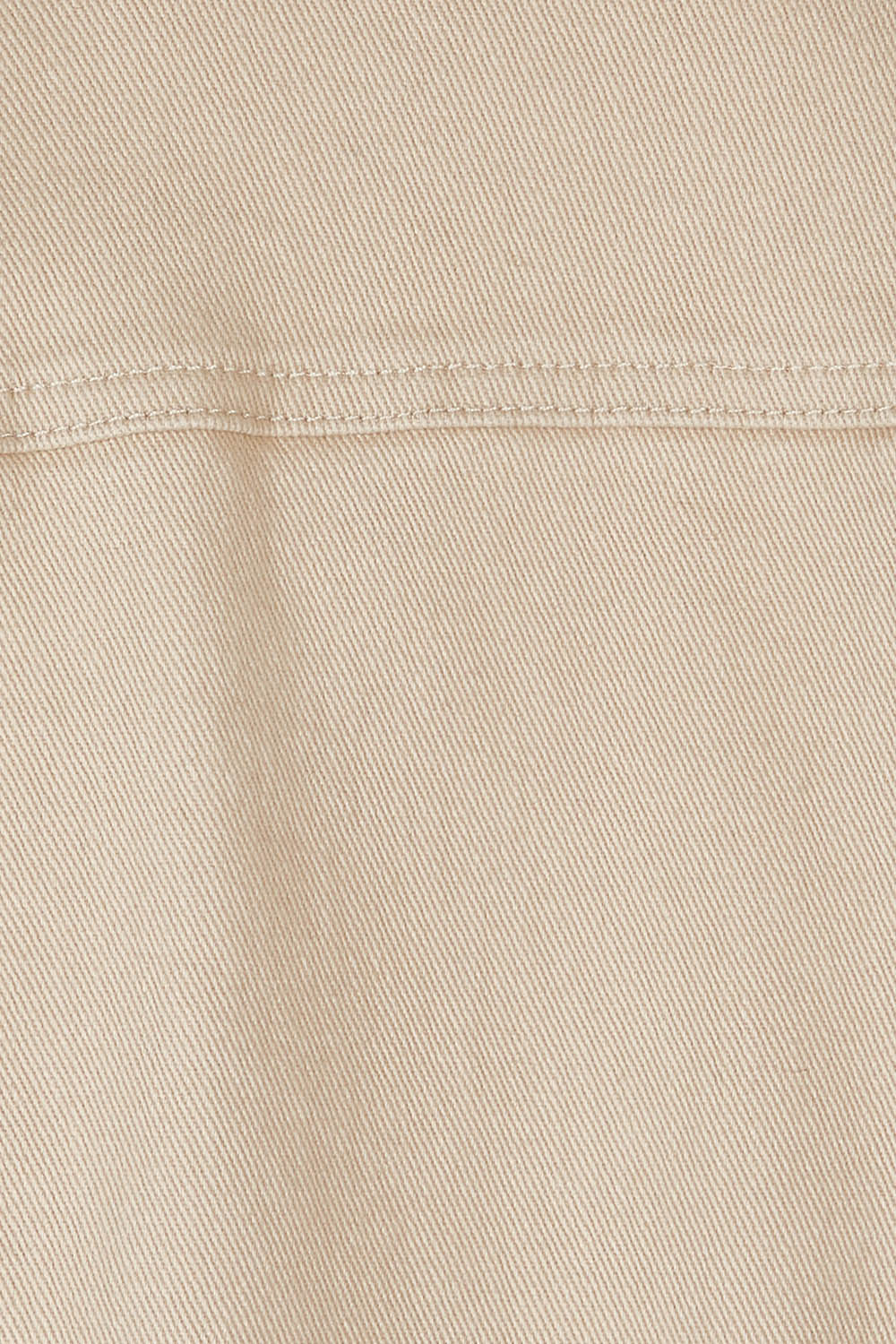 Product shot of The Denim Jacket in colour Echru, detail