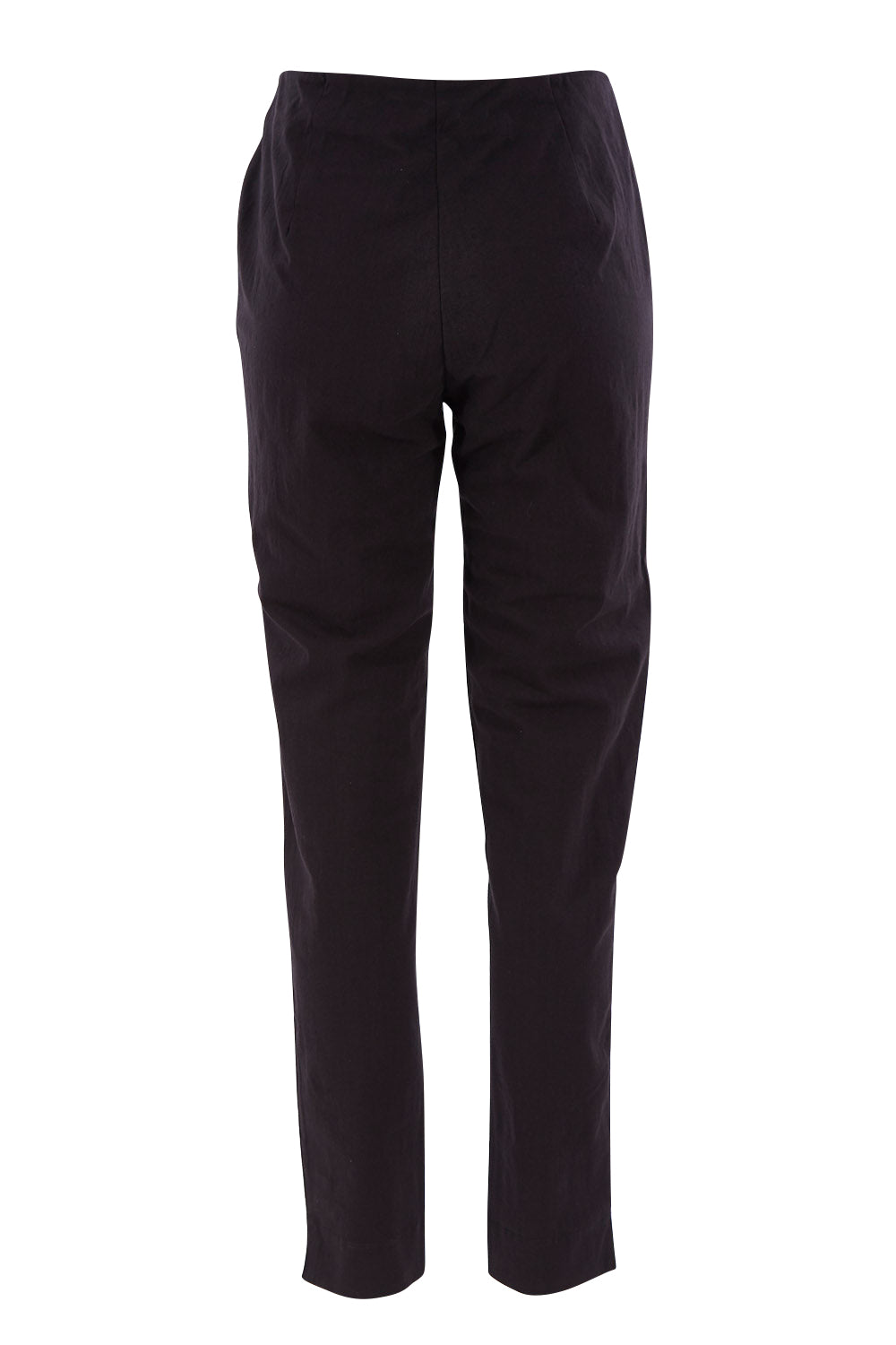Product shot of The Panel Detail Pant in colour Black (Black), from the back