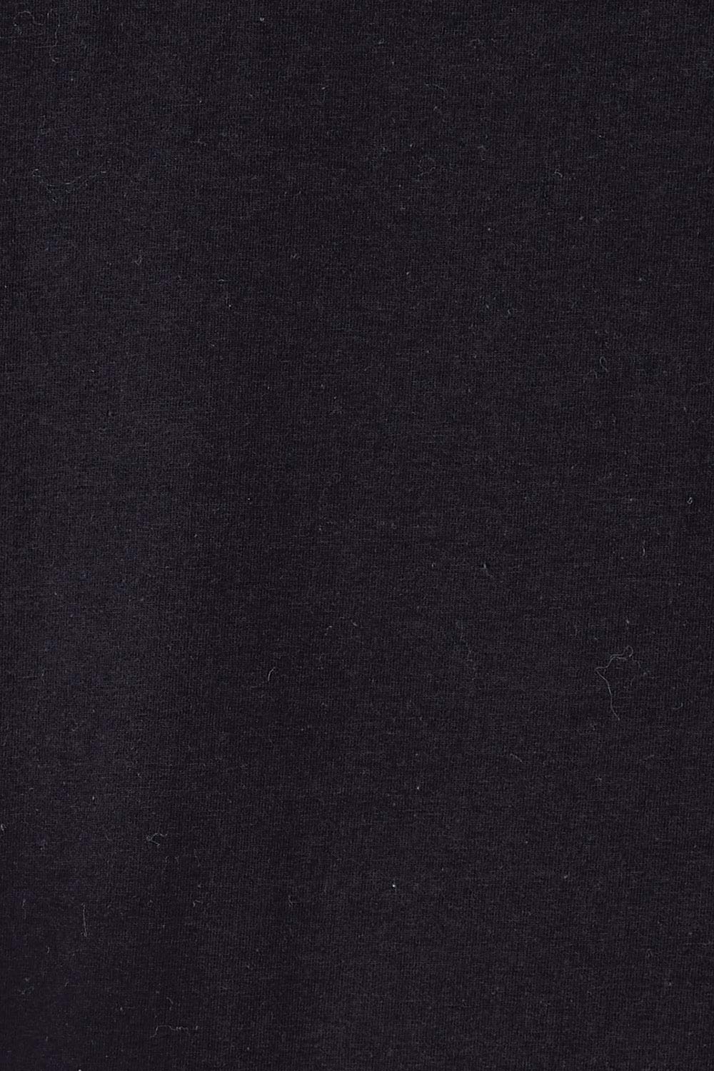 Product shot of The Essential Tunic Top in colour Black (Black), detail