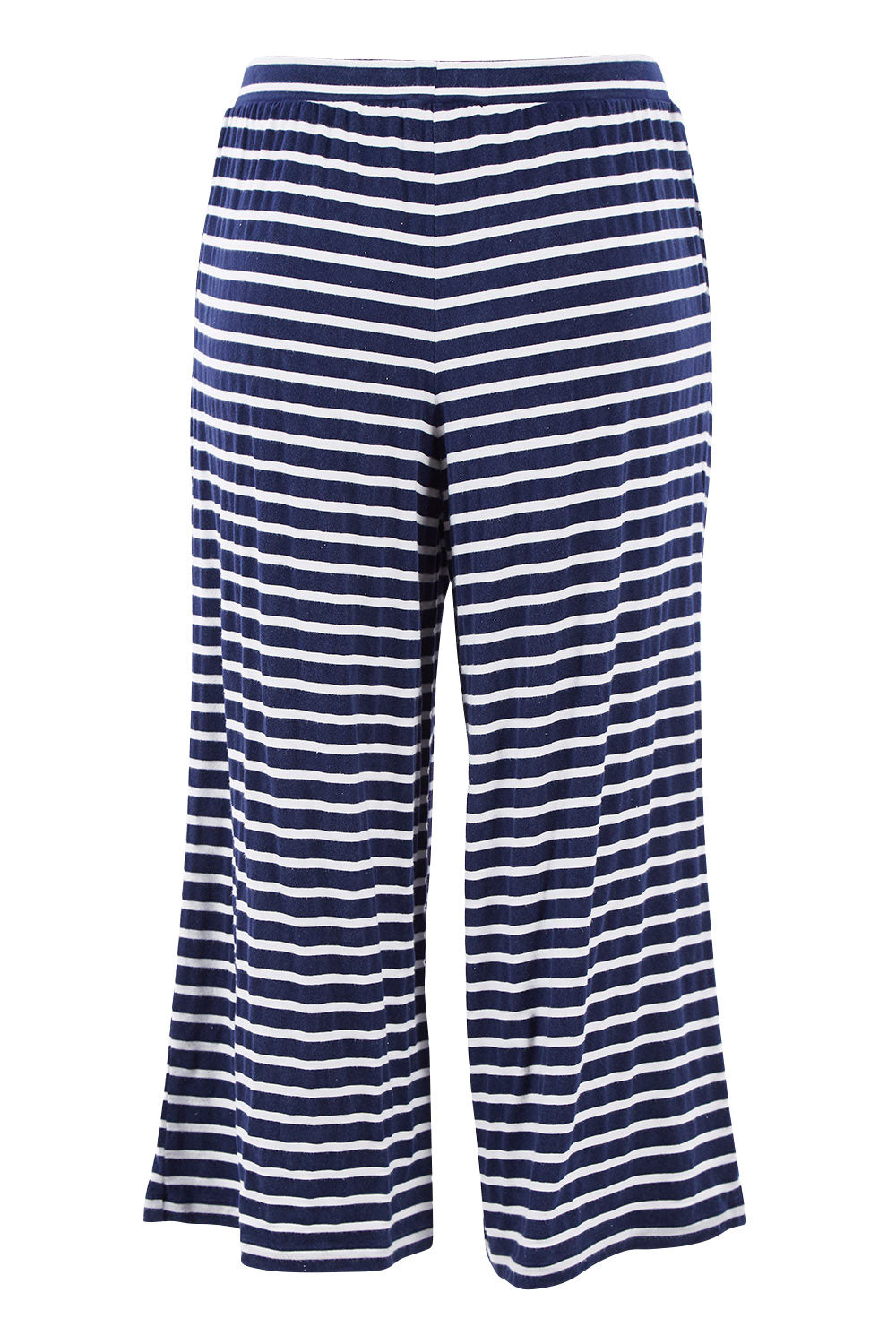 Product shot of The Summer Vintage Wash Pant in colour Stripe (Blue), from the back