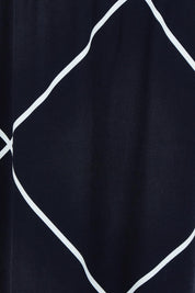 Product shot of The Pull On Skirt in colour Navywhite (Blue), detail