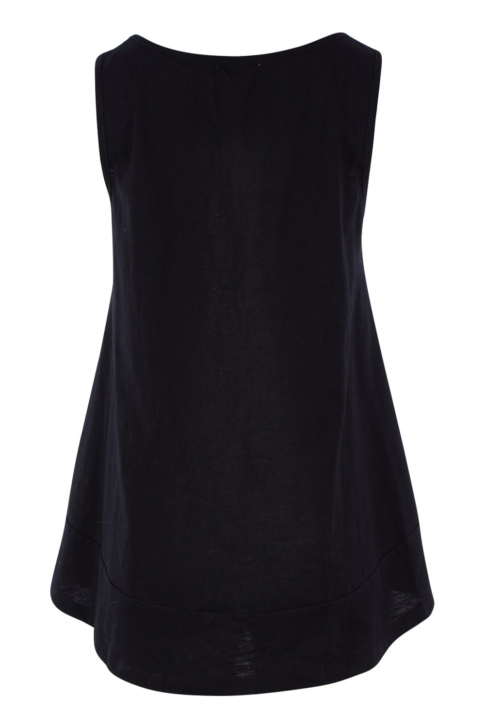 Product shot of The Swing Tank in colour Black (Black), from the back