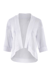 Product shot of The Summer Shrug in colour White (White), from the front