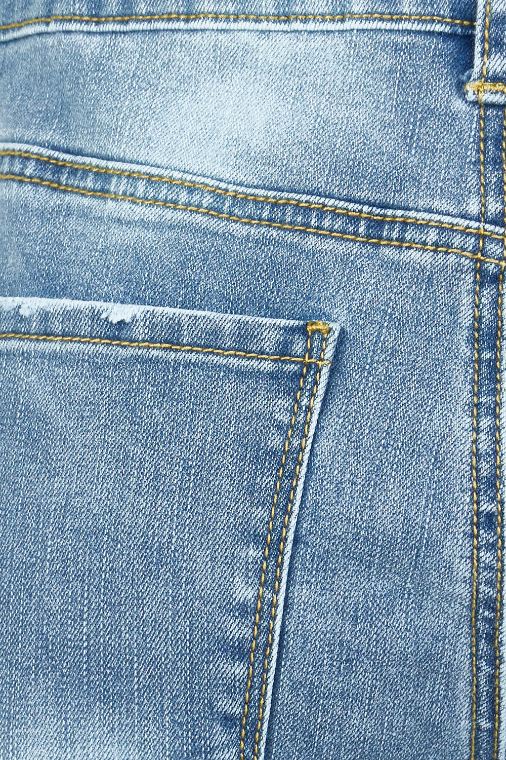 Product shot of The Boyfriend Slim Leg Jean in colour Blue (Blue), detail