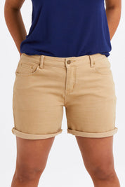 Preloved The 5 Pocket Denim Short - Camel