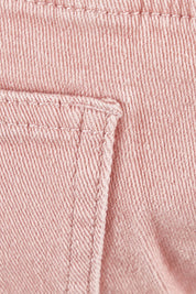 Product shot of The 5 Pocket Denim Short in colour Rosepink (Pink), detail