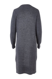 Preloved The 2 Tone Long Cardigan - Charcoal