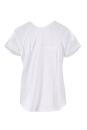 Product shot of The Slouch Tee in colour White (White), from the back