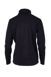 Product shot of The Easy Wear Skivvy in colour Black (Black), from the back