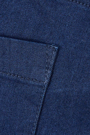 Product shot of The 7/8 Pull On Pant in colour Darkdenim (Blue), detail