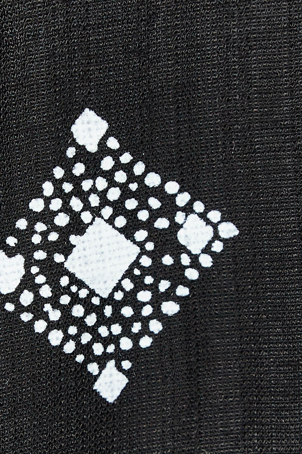 Product shot of The Relax Fit Printed Top in colour Blkfloral (Black), detail