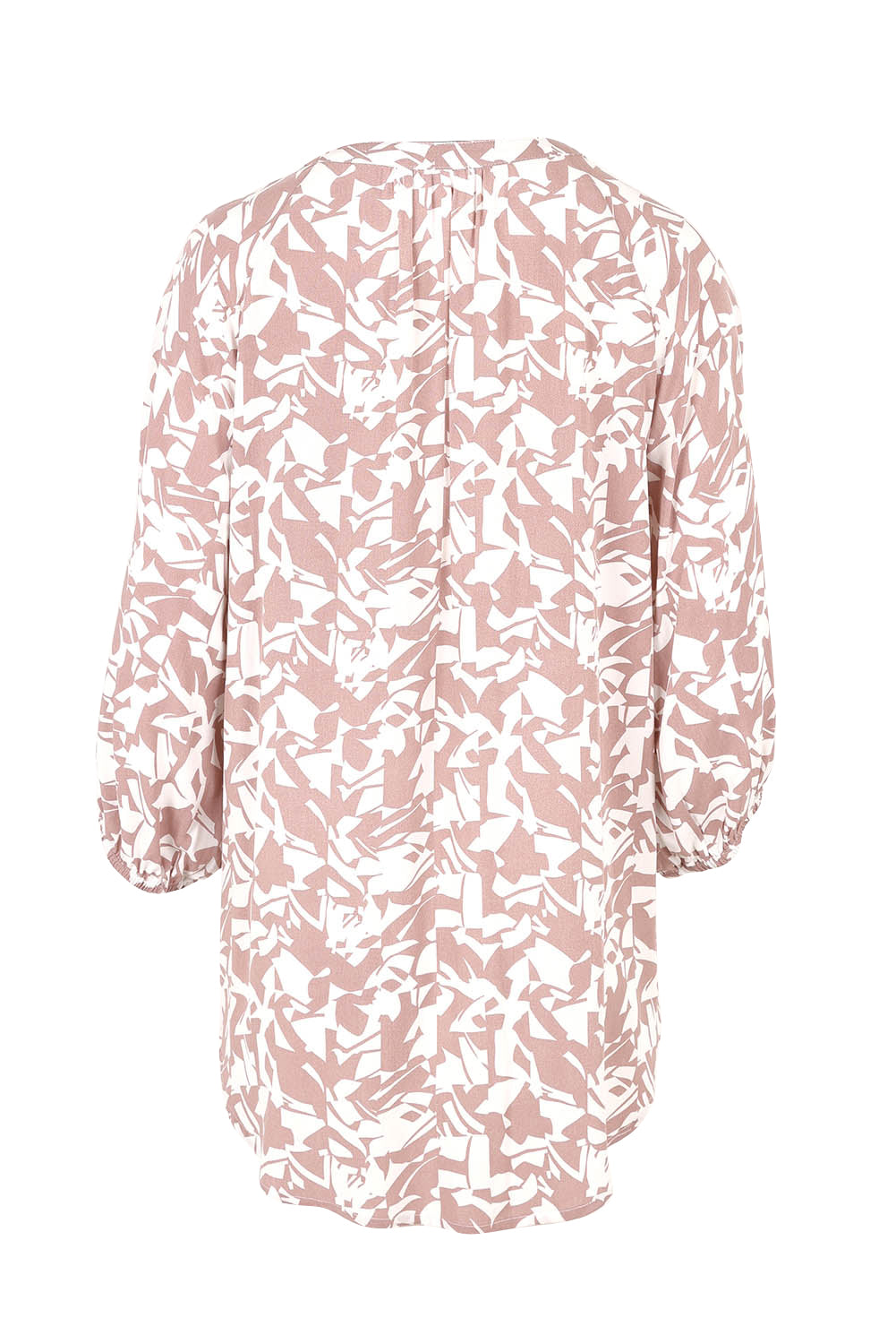 Product shot of The Perfect Relaxed Fit Shirt in colour Nudeblush (Pink), from the back