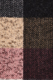 Product shot of The Woolly Knit High Low Tunic in colour Pinkcheck (Pink), detail