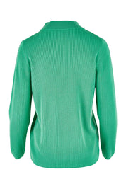Product shot of The Essential Soft Rib Skivvy in colour Seafoam (Green), from the back