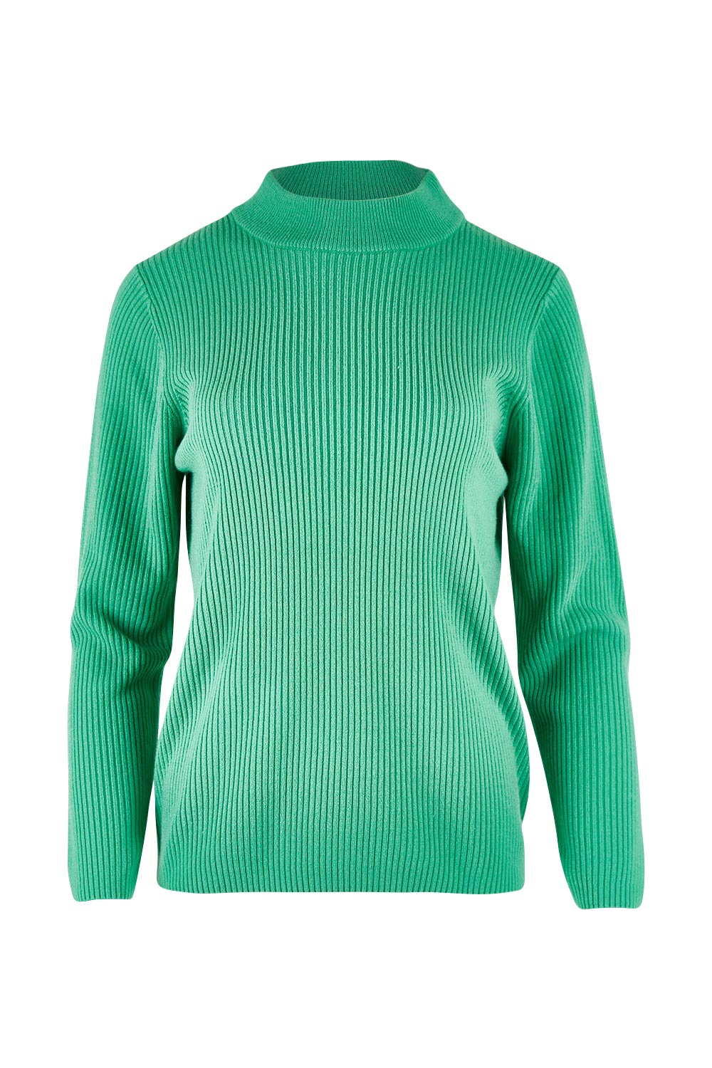 Product shot of The Essential Soft Rib Skivvy in colour Seafoam (Green), from the front