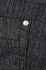 Product shot of The 7/8 Pull On Jean in colour Blackdenim (Black), detail