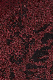 Product shot of The Jacquard Ponti Jacket in colour Burgundy (Red), detail