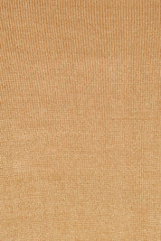 Product shot of The Essential Soft High Low Jumper in colour Biscuit, detail