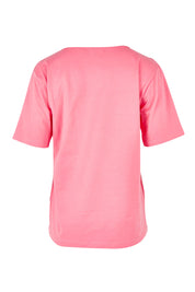 Product shot of The Keepers Tee in colour Blush (Pink), from the back