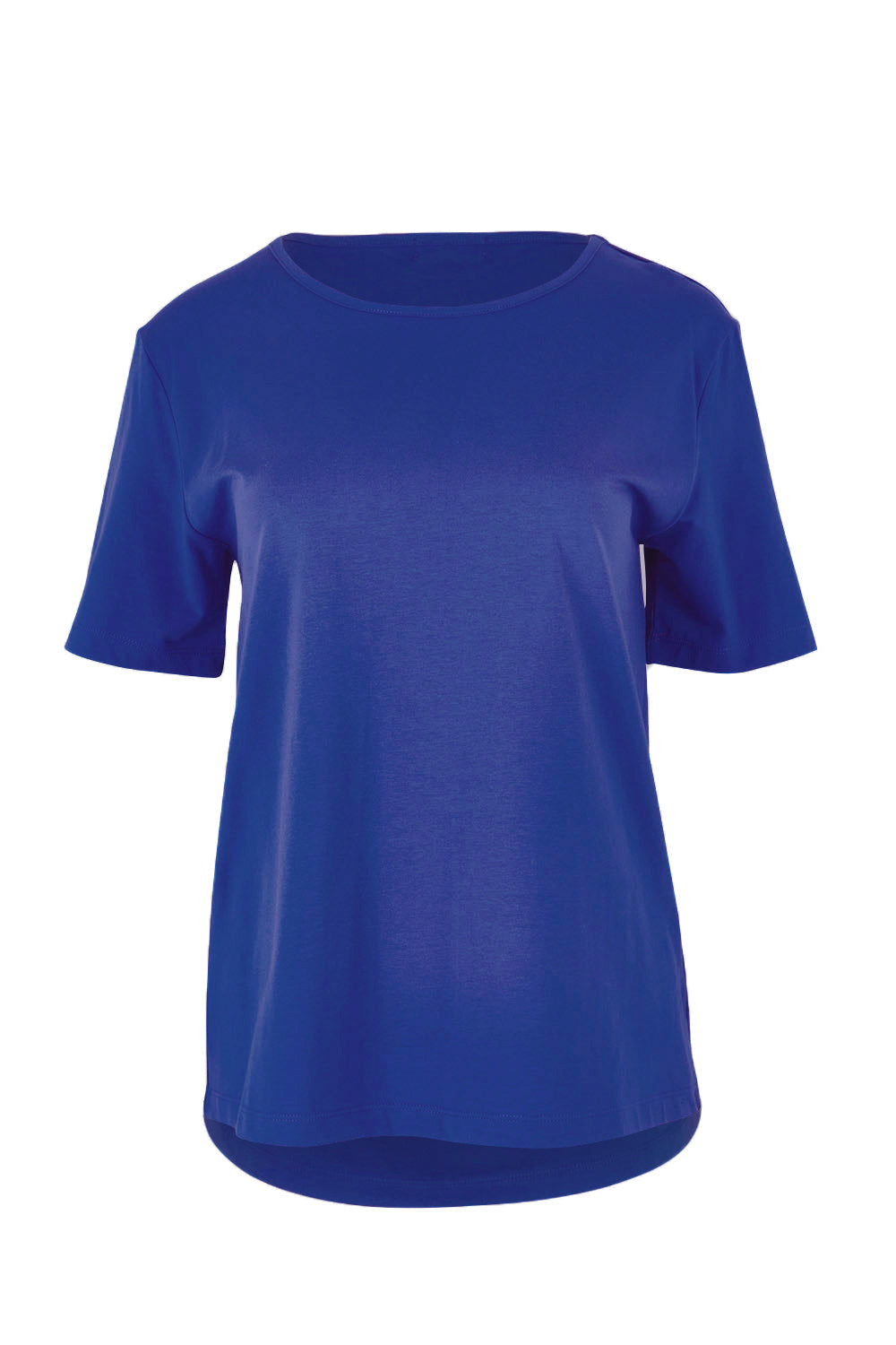 Product shot of The Keepers Tee in colour Cobaltblue (Blue), from the front