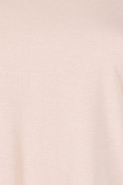 Product shot of The Keepers Tee in colour Dustyrose (Pink), detail