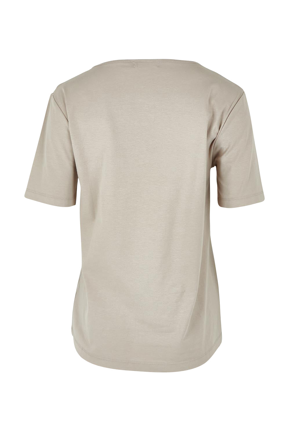 Product shot of The Keepers Tee in colour Latte, from the back