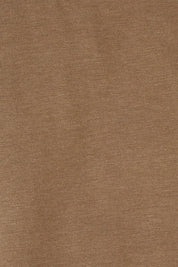 Product shot of The Keepers Tee in colour Mushroom, detail