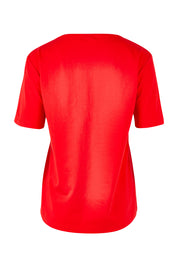 Product shot of The Keepers Tee in colour Red (Red), from the back