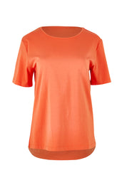 Product shot of The Keepers Tee in colour Sunset, from the front