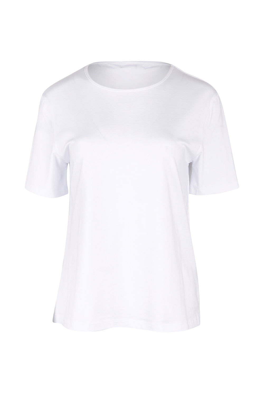 Product shot of The Keepers Tee in colour White (White), from the front