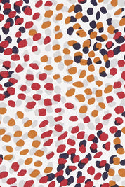 Product shot of The Woven Swing Tank in colour Multispot (White), detail