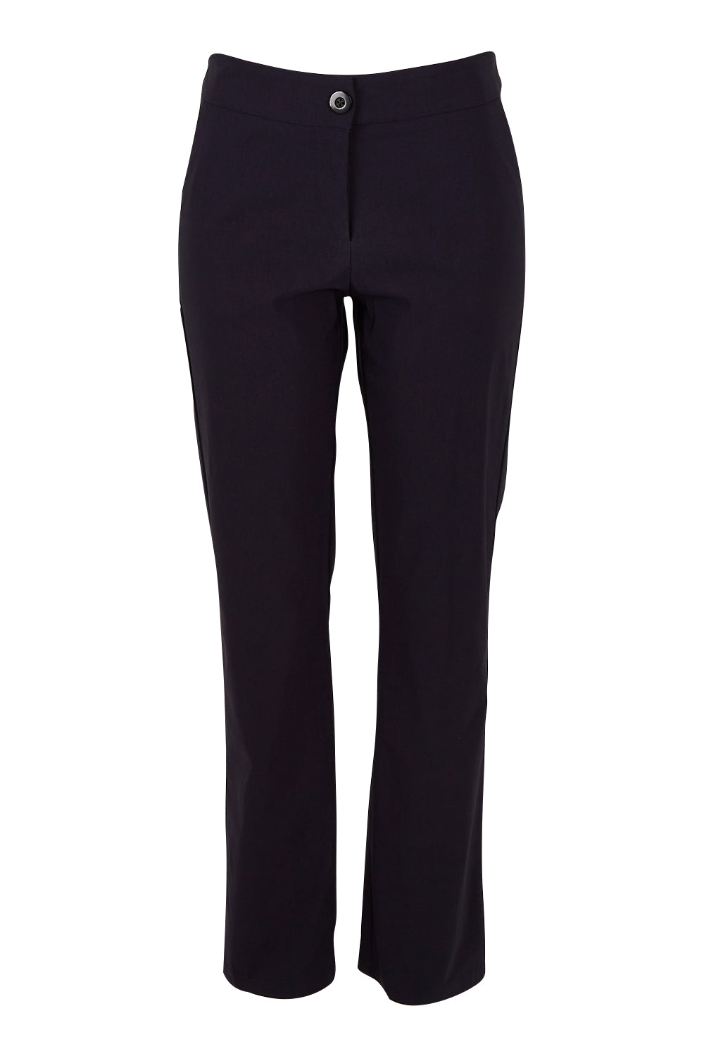 Product shot of The Bengaline Everyday Pant in colour Navy (Blue), from the front