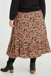 Preloved The Pull On Fit And Flare Skirt - Floral