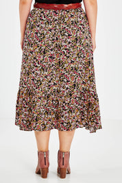 Preloved The Pull On Fit And Flare Skirt - Floral