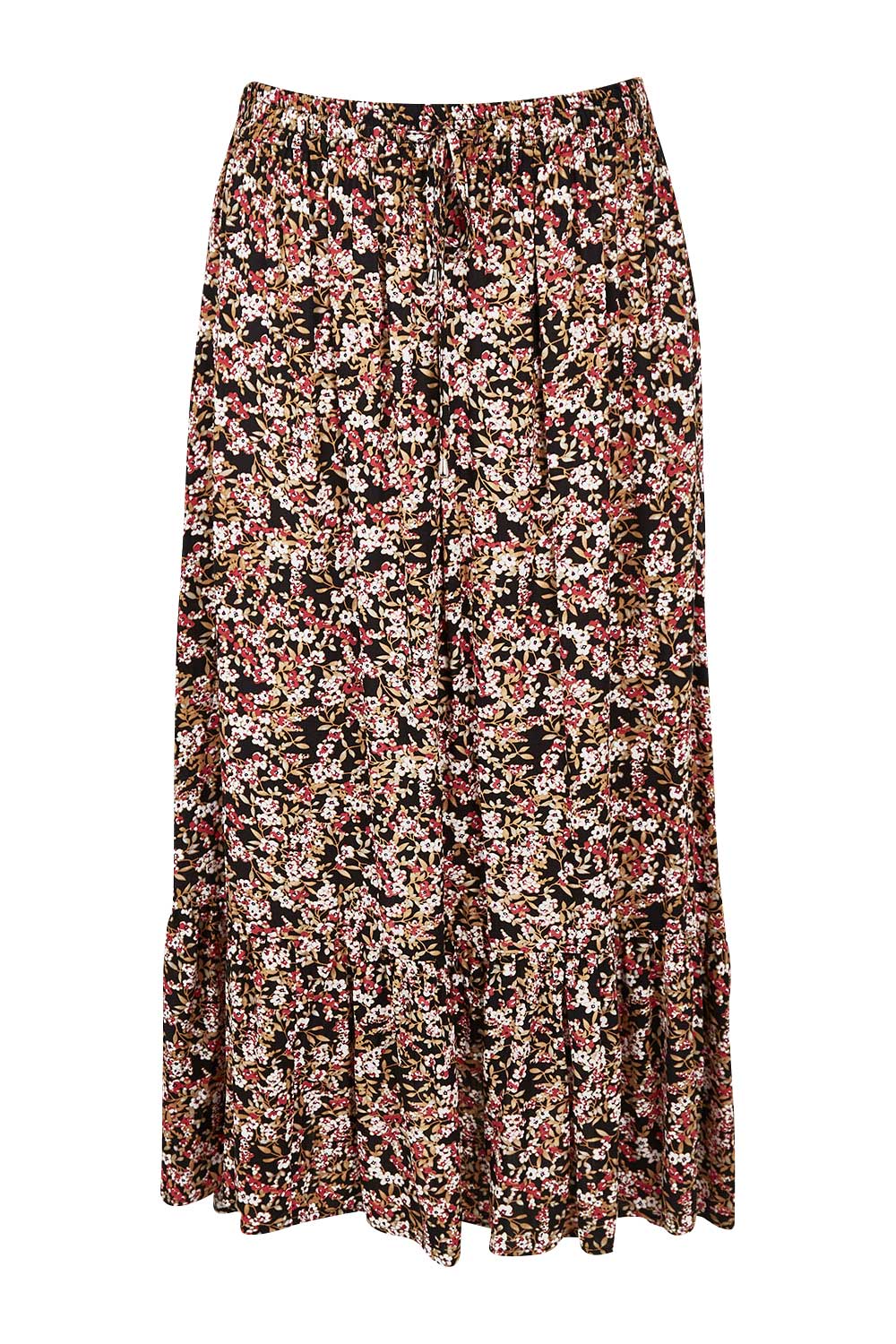 Preloved The Pull On Fit And Flare Skirt - Floral