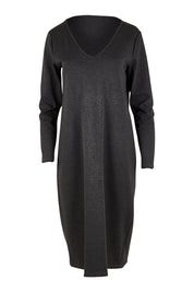 Product shot of The Ponte Everyday Dress in colour Darkmarle (Grey), from the front