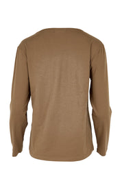 The Keepers Cotton Long Sleeve Tee – Cocoa