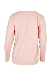 Product shot of The Keepers Long Sleeve Tee in colour Softpink (Pink), from the back